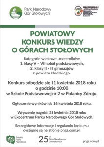 konkurs powiatowy - plakat